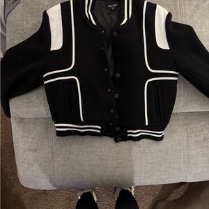 Milano Di Rouge Gamble Varsity Jacket - Black